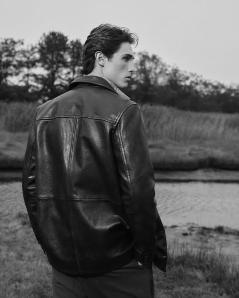 Cool Confidence in Leather