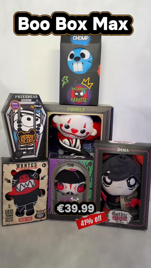 Did someone say Boo Bundles?!?⁉️

👻👻👻

Starting from €9.99* you can choose your favourite Kreepy Collectible products from our range of bundles and save up to 44%*!! 

These are perfect for gifts or adding to your own collection 💀💫

🛍️Shop on our website www.KreepyCollectibles.com

*Prices will vary based on your local currency when shopping on the website. 

#deddybears #kreepycollectibles #kreepycute #collectibles #plush #plushies #halloween #bundles 
*The discounts shown are automatically applied when purchasing on our website in the “Shop Bundles” section. These savings are in comparison to purchase of each item sold separately.
