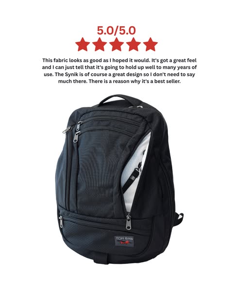 If you're dealing with...
❌ Chronic Back Pain
❌ Losing Your Stuff
❌ Frequent Replacement Costs
❌ Lack of Organization
Stop buying cheap quality backpacks every 2 years. TOM BIHN backpacks will last you a lifetime.
✅ Unbeatable durability, crafted with military-grade fabrics.
✅ Backed by over 50 years of design expertise.
✅ Lifetime warranty – but you'll probably never need it!
✅ Made in our Seattle, WA factory.