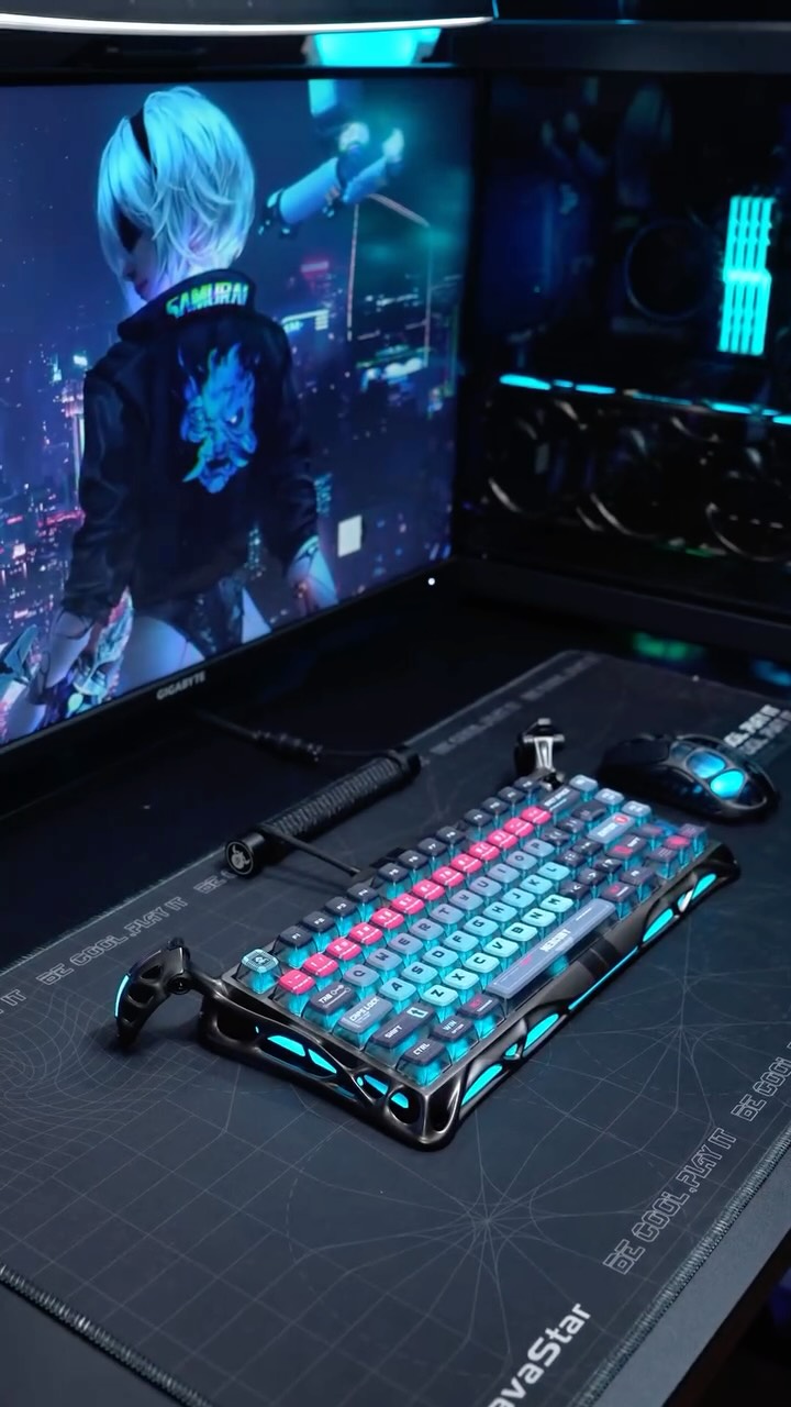 Mercury V75 Pro 👽Built for killers. 
.
.
.
.
#gravastar #gravastarkeyboard #gravastarV75 #mercuryV75Pro #gamingkeyboard #keyboards #keeb #HEkeyboard #Halleffectkeyboard #gamingkeyboard #gamers #valorant #cyberpunk