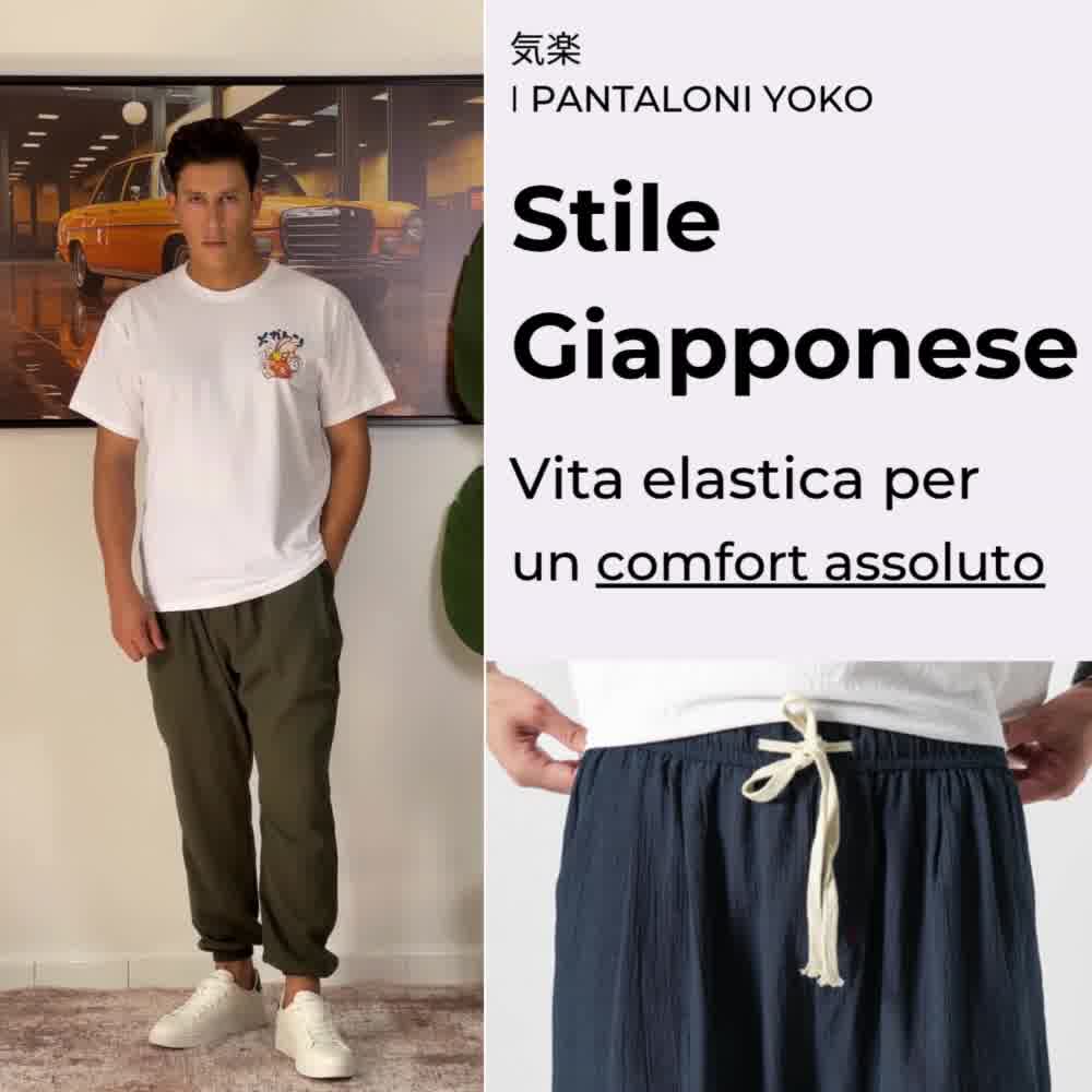 Pantaloni giapponesi ultra confortevoli