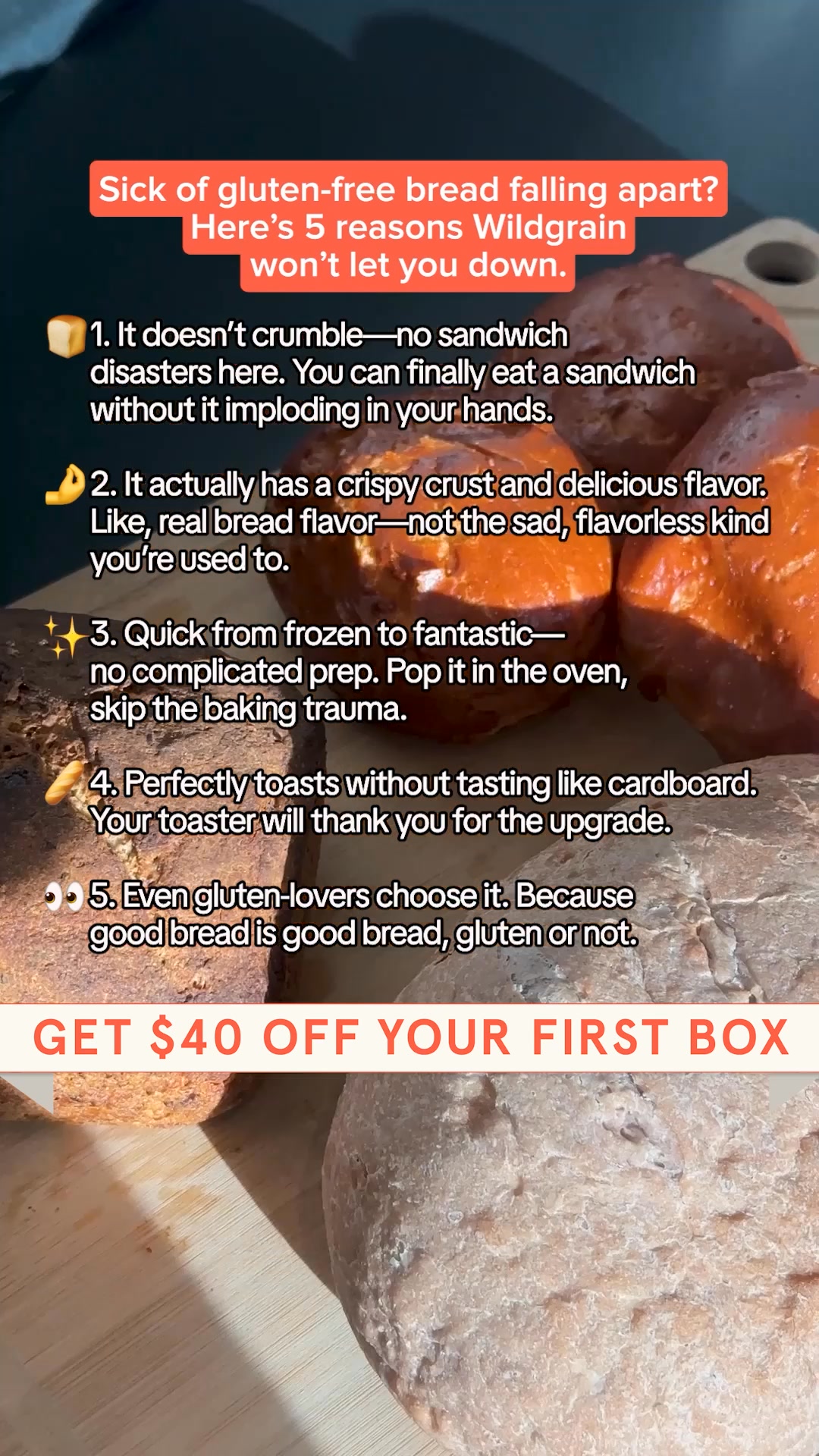 Use code WILDCARBS for $40 OFF
