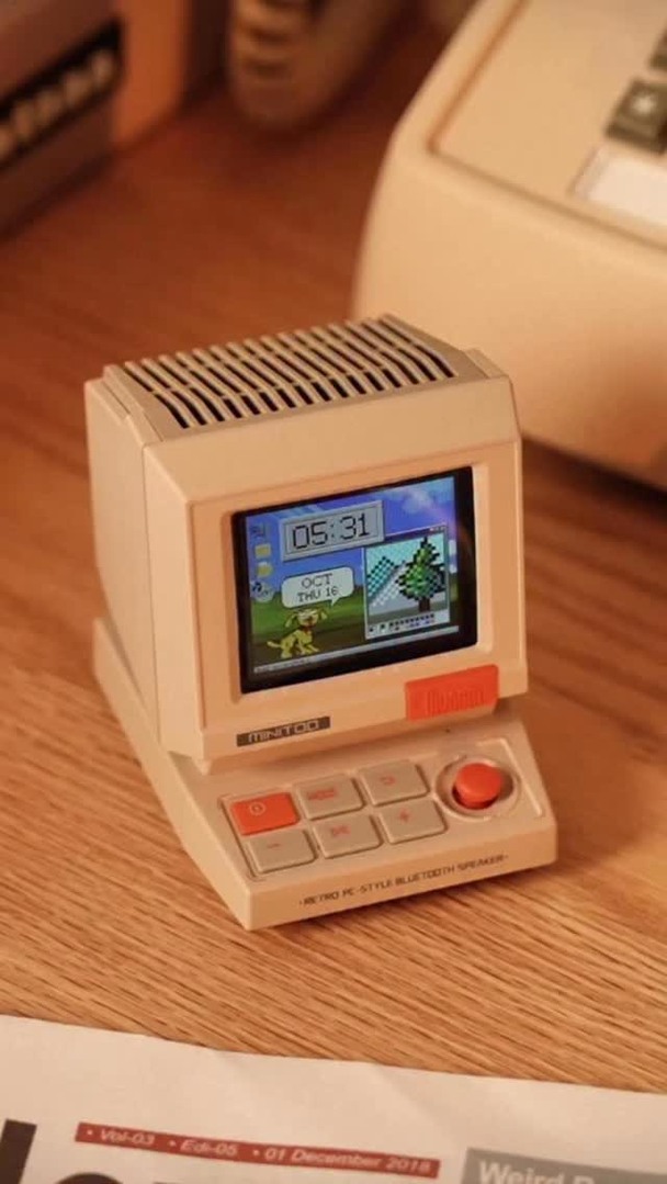 DIVOOM MiniToo is here✨ Retro speaker with mood display, perfect sound & pixel art for your desk vibe.#divoom #minitoo #techlife #giftbaskets #desksetup #instamood #pixelart #speaker #pixel #retro