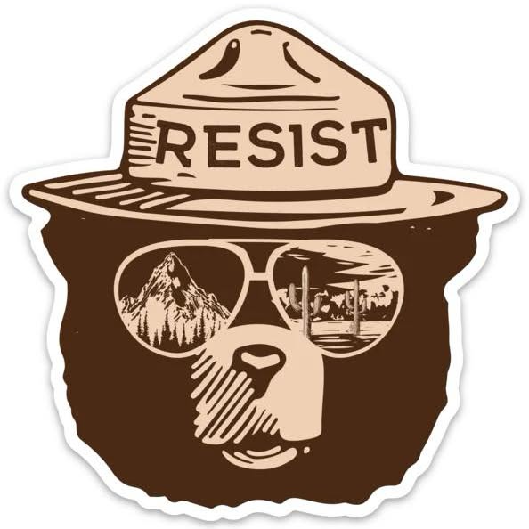 Resist Bear Sticker