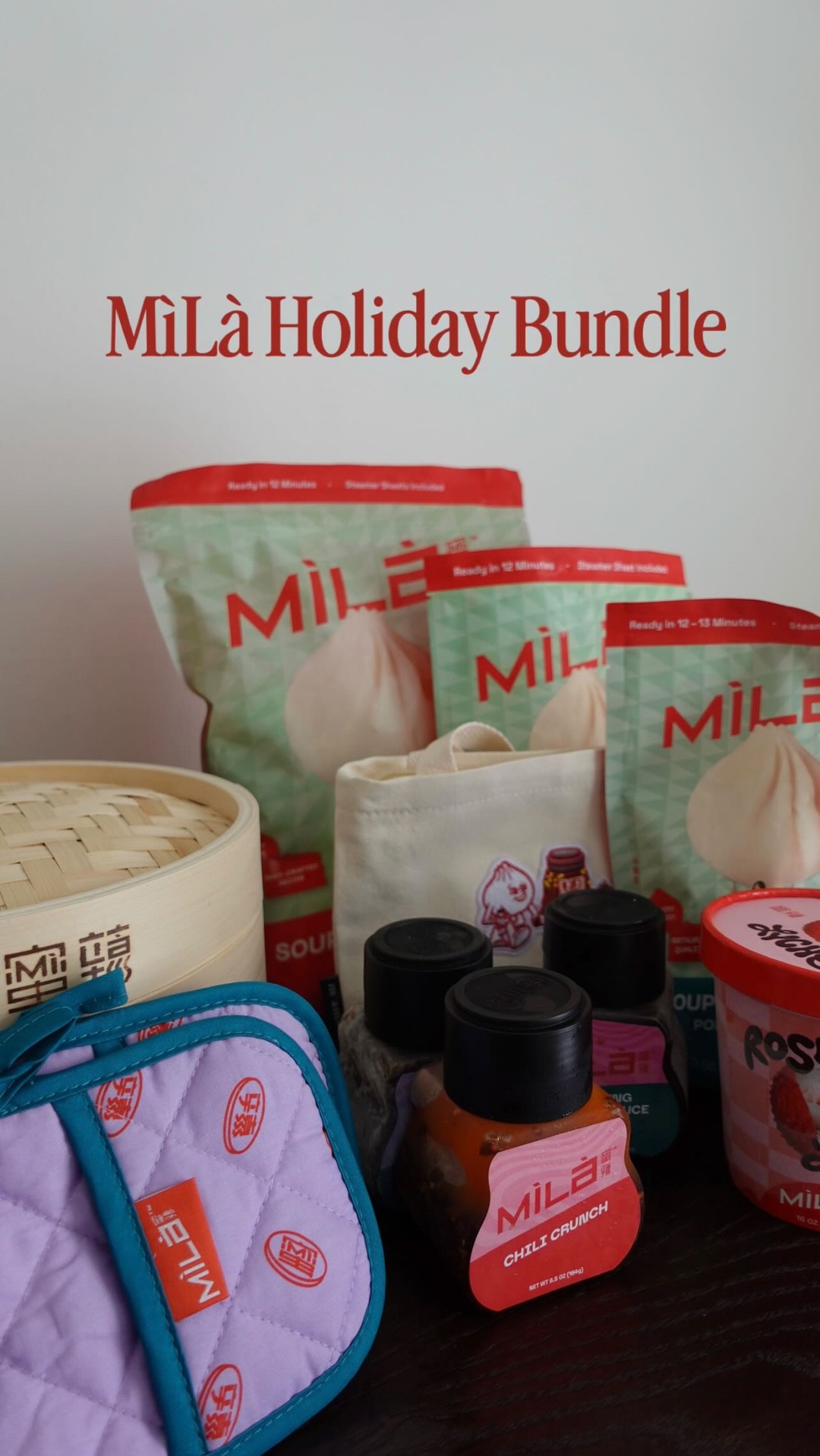 the one stop shop for your foodie friends and family this holiday season!!! @eat.mila’s holiday bundle is the gift that keeps on giving — grab it while supplies last by clicking the link in my bio! 🎁🥟 #ad