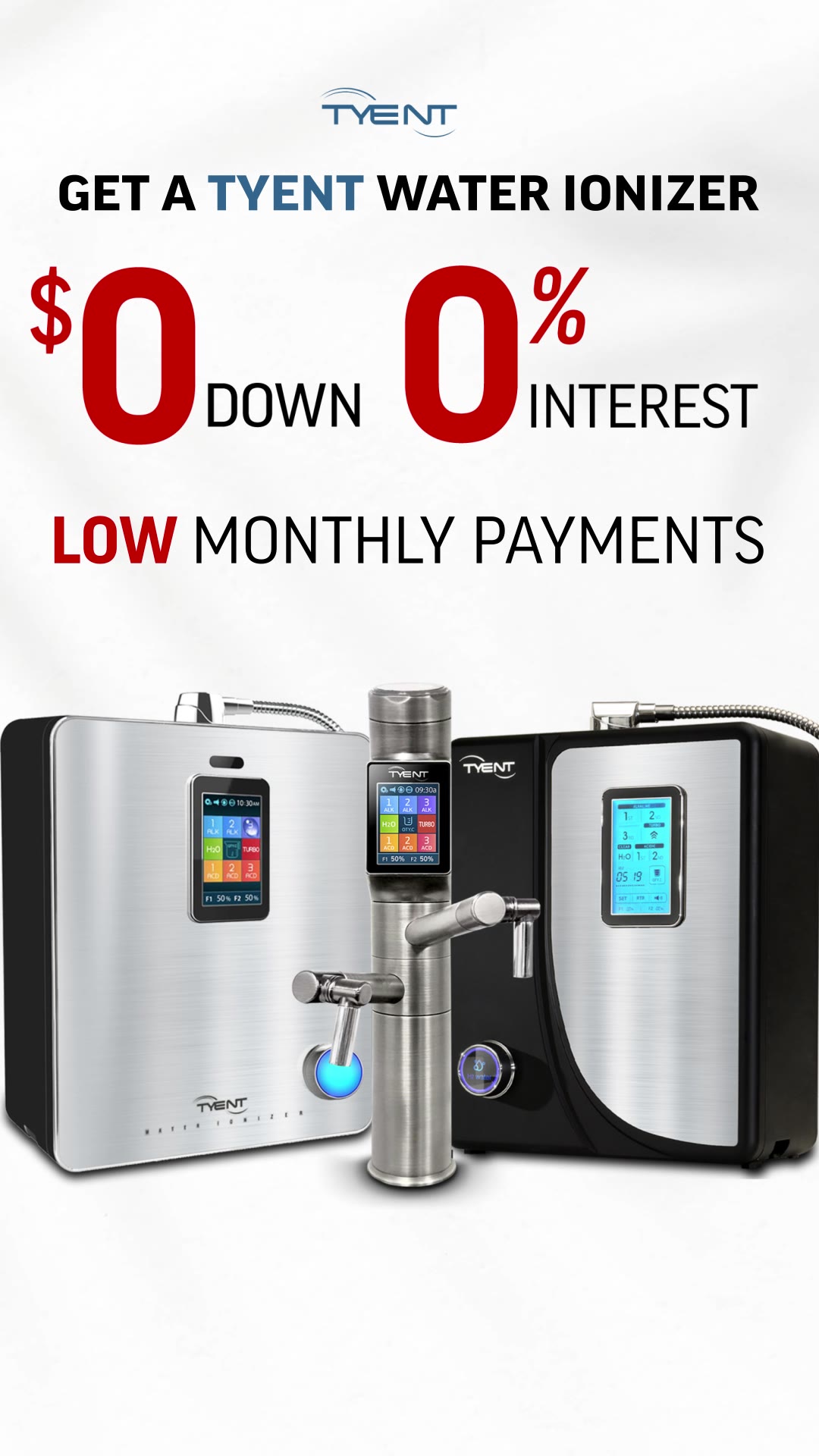 Try a Tyent Water Ionizer for 75 Days, Risk-Free!