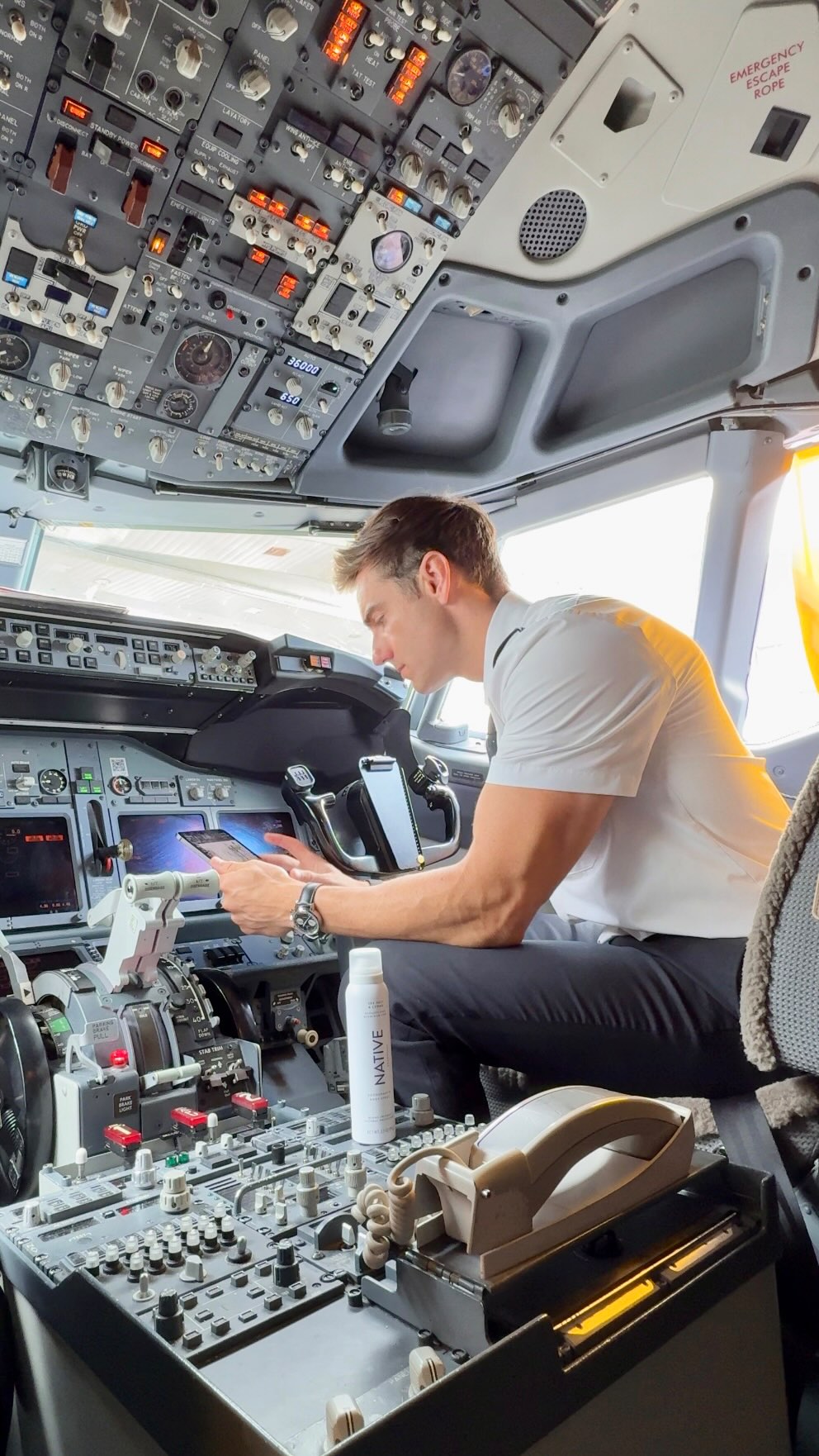 #AD NativePartner Thank you @native for keeping me ✈️ fresh at 30,000 feet! Long flights are no match for Native’s deodorant keeps me feeling clean and refreshed no matter the altitude. If it works for me, it’ll definitely work for you. Use code FLYWITHGARRETT for 20% off!