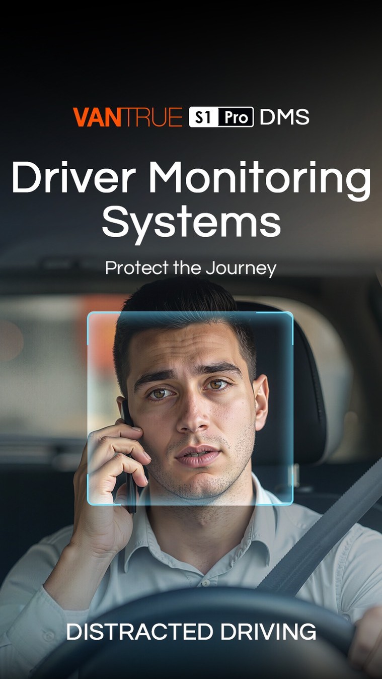 Hands on the wheel, not on the phone. 📞
Caught you! Vantrue DMS is always watching.

Real-time alert: "Phone call detected."

Who else needs this reminder? Tag them below 👇

#Vantrue #DMS #PhoneDetection #DistractedDriving #StayFocused