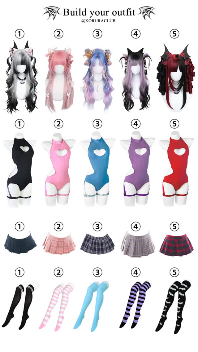 Comment your outfit! 👗✨💖

#koruraclub #koruraclublingerie #koruraclubwig #lingerie #wig #cosplay #bodysuit