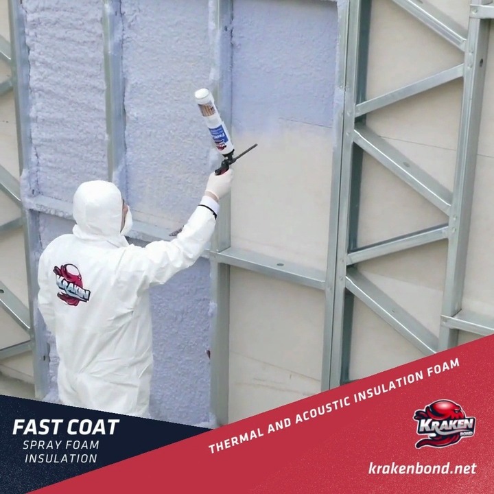 There are two nozzles to apply the Kraken Spray Foam. Nozzle A is used for a vertical application that provides wedged spray, and a nozzle named B is for ceiling applications. 

Can temperature for the best result is 68 °F. The application should be made in between 41 °F and 86 °F. 

The can should be shaken very well before use. 

First, plug the desired spray nozzle into the barrel.

Always hold the can upside down during the application as much as possible. 

The output speed of the foam can be regulated with the trigger and controlled with the adjustment screw on the backside of the gun. 

Apply the foam 12-18” distance from the wall at vertical applications. 

Spray the foam 6-8” distance from the ceiling for horizontal applications. 

The product can be applied at any desired thickness as long as it is applied by layers.
 
✔The thicker application means the higher insulation value.

👉For detailed information visit;

🐙www.krakenbond.net

#krakenbond #strongbond #energyefficiency #waterproofing #atticinsulation#heating #cooling #sprayfoamroofing#sprayfoaminsulation #insulation #sprayfoamtools