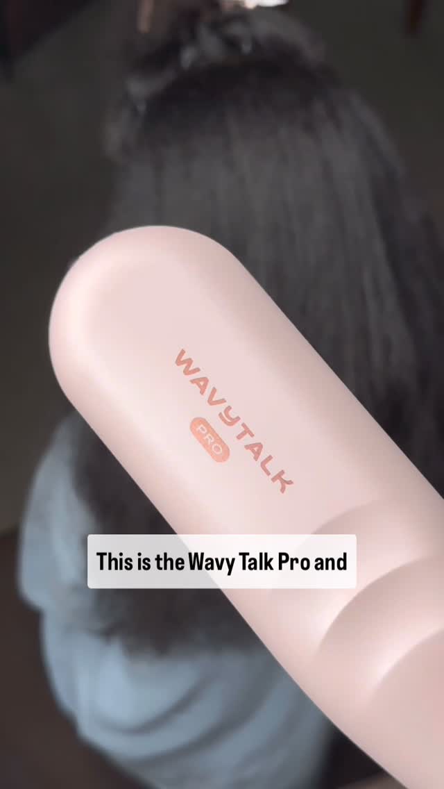 Before y’all come for me, I know my Baby needs her and clipped! But loving this wavy talk pro @wavytalkofficial #wavytalk