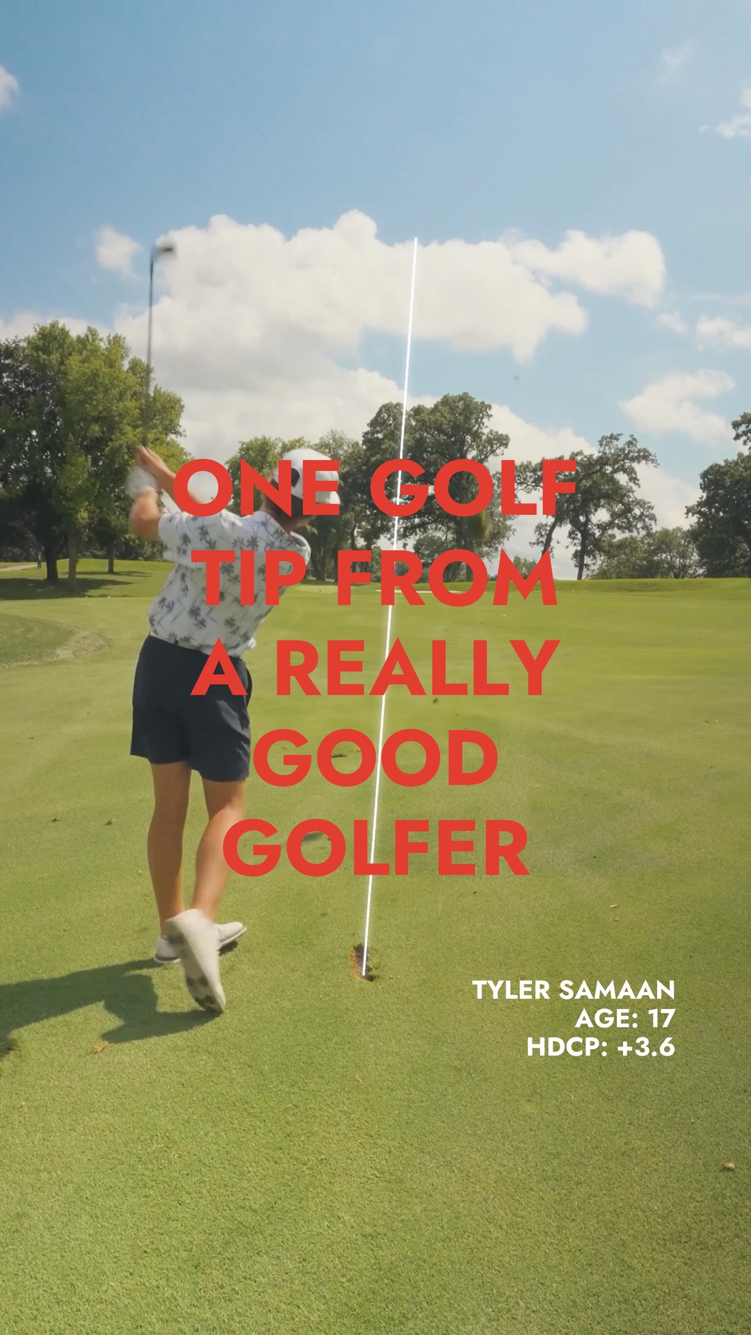 You don’t need to hit every shot 100%.

Tyler’s a +3.6 handicap at 17 years old, and his biggest tip is one we could all use: swing smooth. You’ll gain control, improve consistency, and still get all the distance you need.

Sometimes less effort = more results.