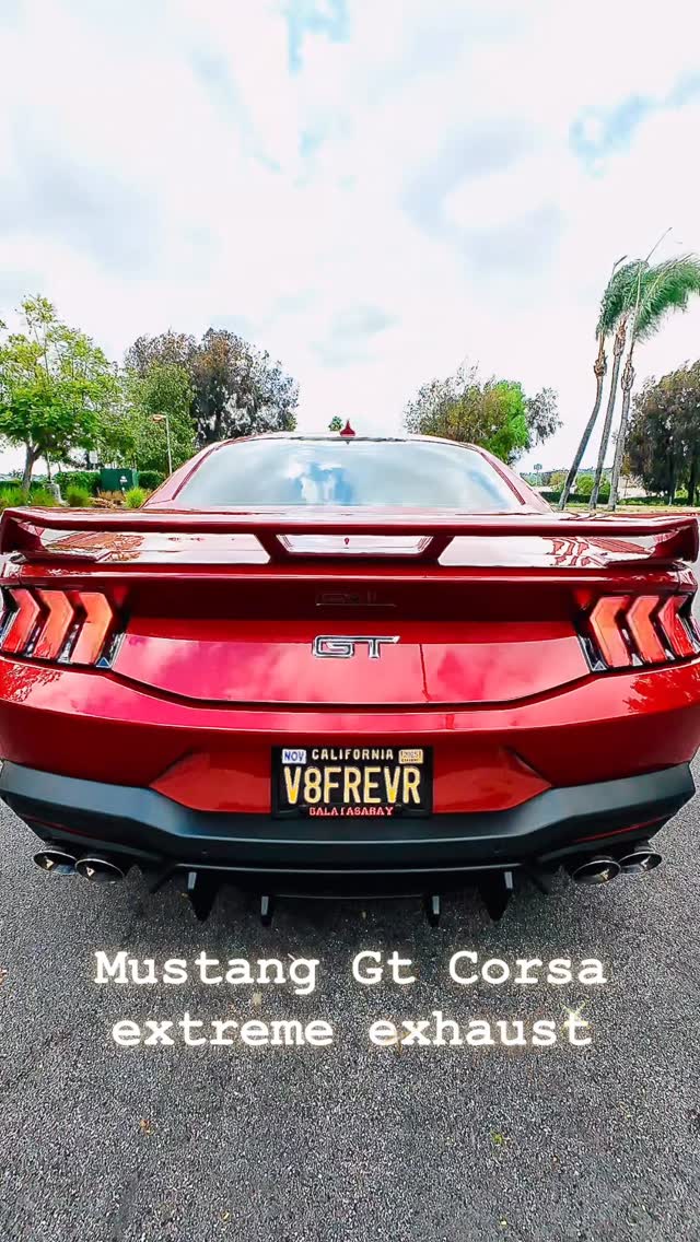Mustang Gt Corsa extreme exhaust sound .  #corsaperformance #mustang #fordperformance #mustang #auto #exhaust #v8 #car #carmods #losangeles #orangecounty #lakeelsinore