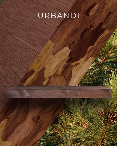 Natural Walnut Shelves