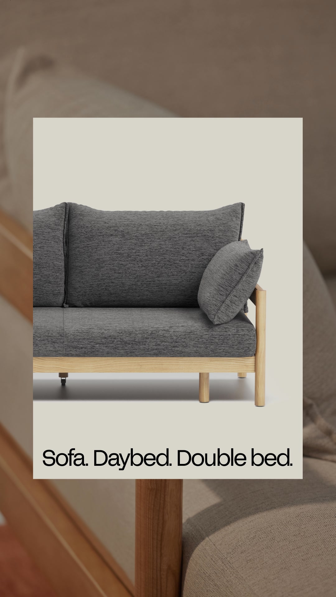 3-in-1 Slideaway Sofa Bed