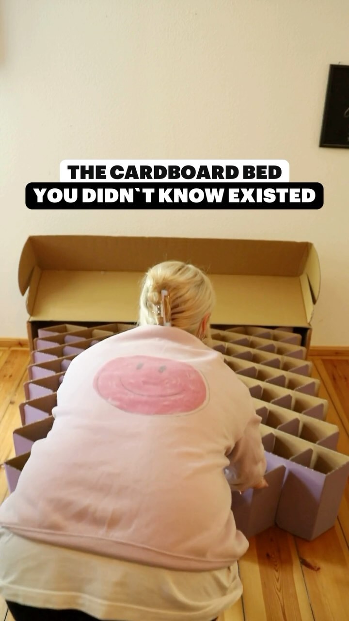 Have you seen the cardboard beds in the Olympic village? Unlike these, our bed 2.0 is super stylish and has a life expectancy of around 10 years.  It is currently available in 7 colors and can be assembled by yourself in just a few minutes. No tools and no hassle. 

#roominabox #cardboard #cardboardbed #olympicvillage #worldathleticschamps #olympia2024 #cardboardcrafts #bedroomstyling #bedroomstyle #wirecutter #homeideas