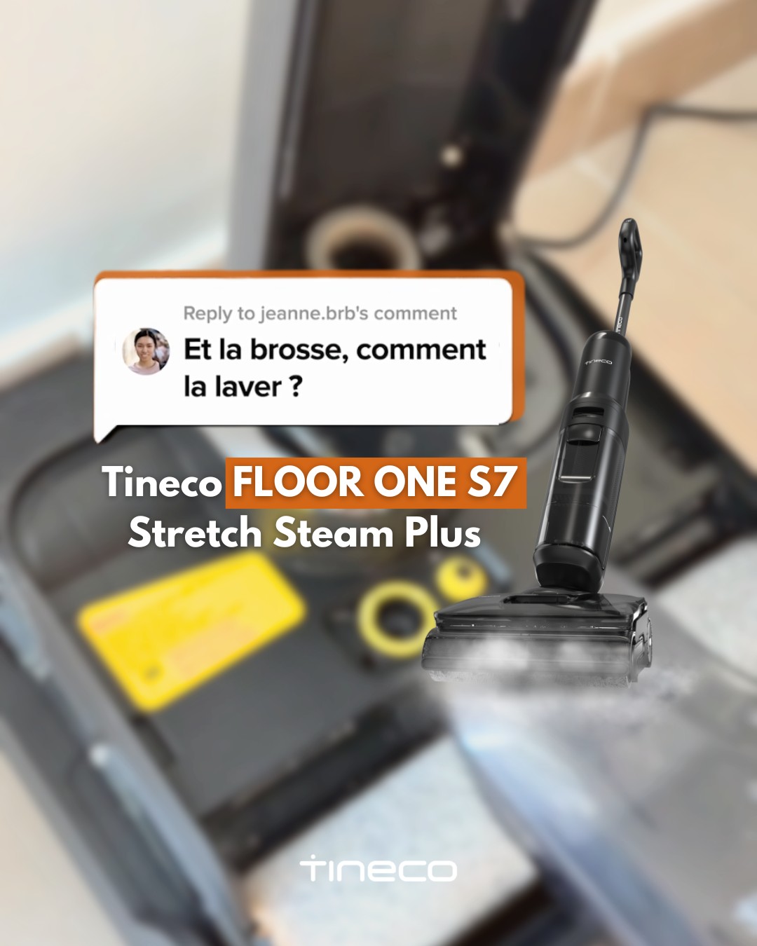 Une brosse qui se nettoie toute seule ? Oui, ça existe ✨
Le Tineco FLOOR ONE S7 Stretch Steam Plus s’auto-nettoie en 2 minutes et sèche à 85°C en seulement 5 minutes💨
Toujours propre, toujours prête, et ultra silencieuse (moins de 45 dB),  même quand les enfants dorment 😴
🔗 Lien en bio

#SteamItOff #TinecoFrance #FloorOneS7StretchSteamPlus