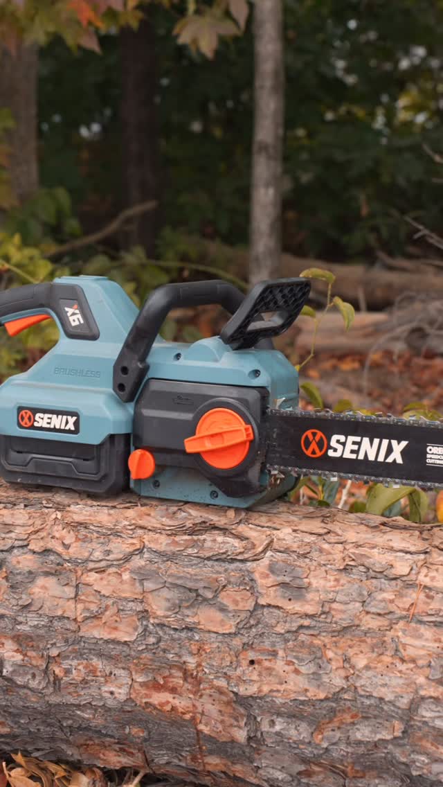 Work longer on a single charge without sacrificing cutting power.

Industry-leading chain speed, ECO mode, brushless, and tool-free chain tensioning.

Meet your new favorite chainsaw: SENIX X6 60V Cordless Chainsaw.

.
.
.
#SENIXTools #batterypowered #batterytools #outdoorpower #chainsaw #batterylife