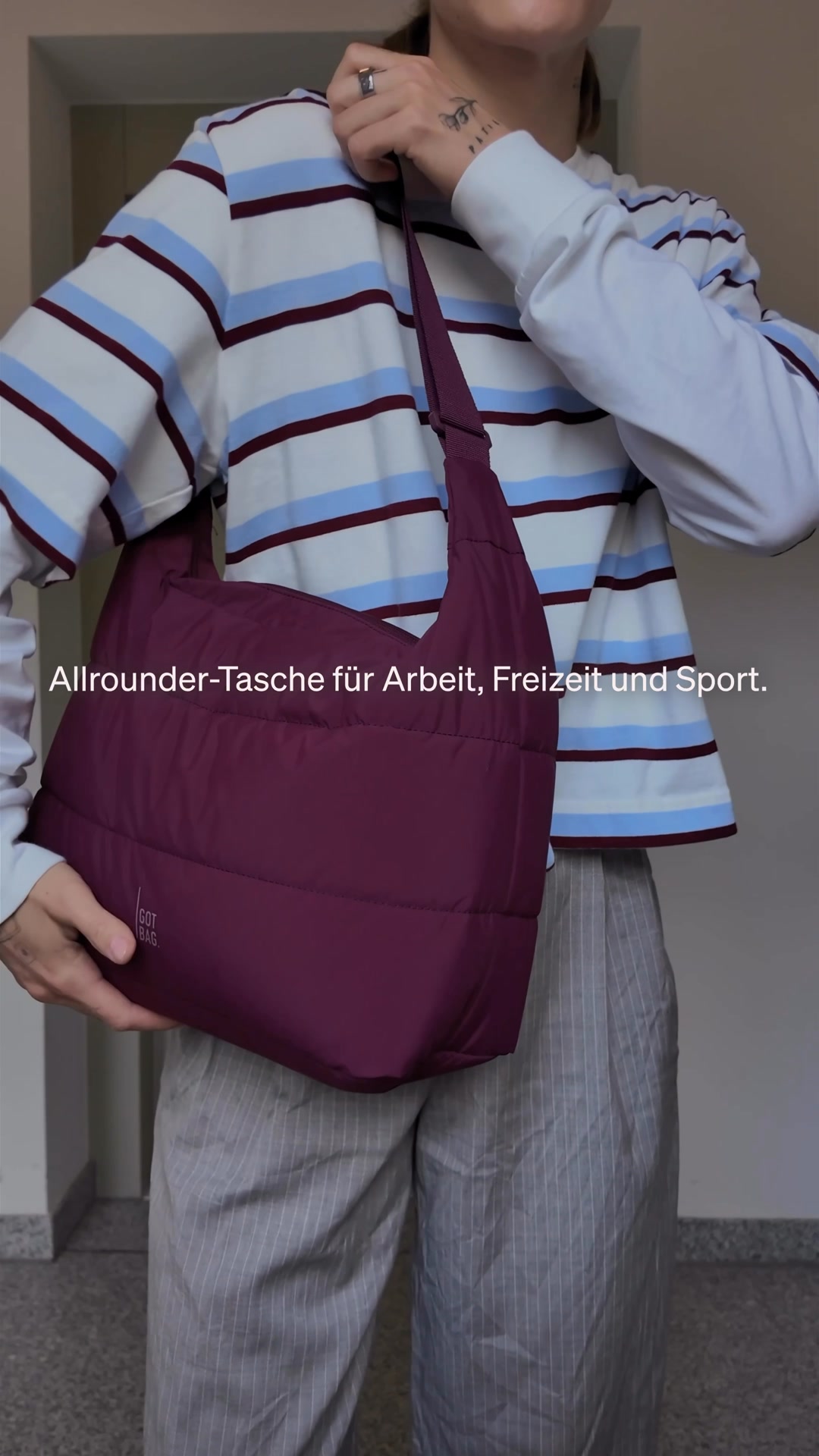Hergestellt mit recycelten Fischernetzen.