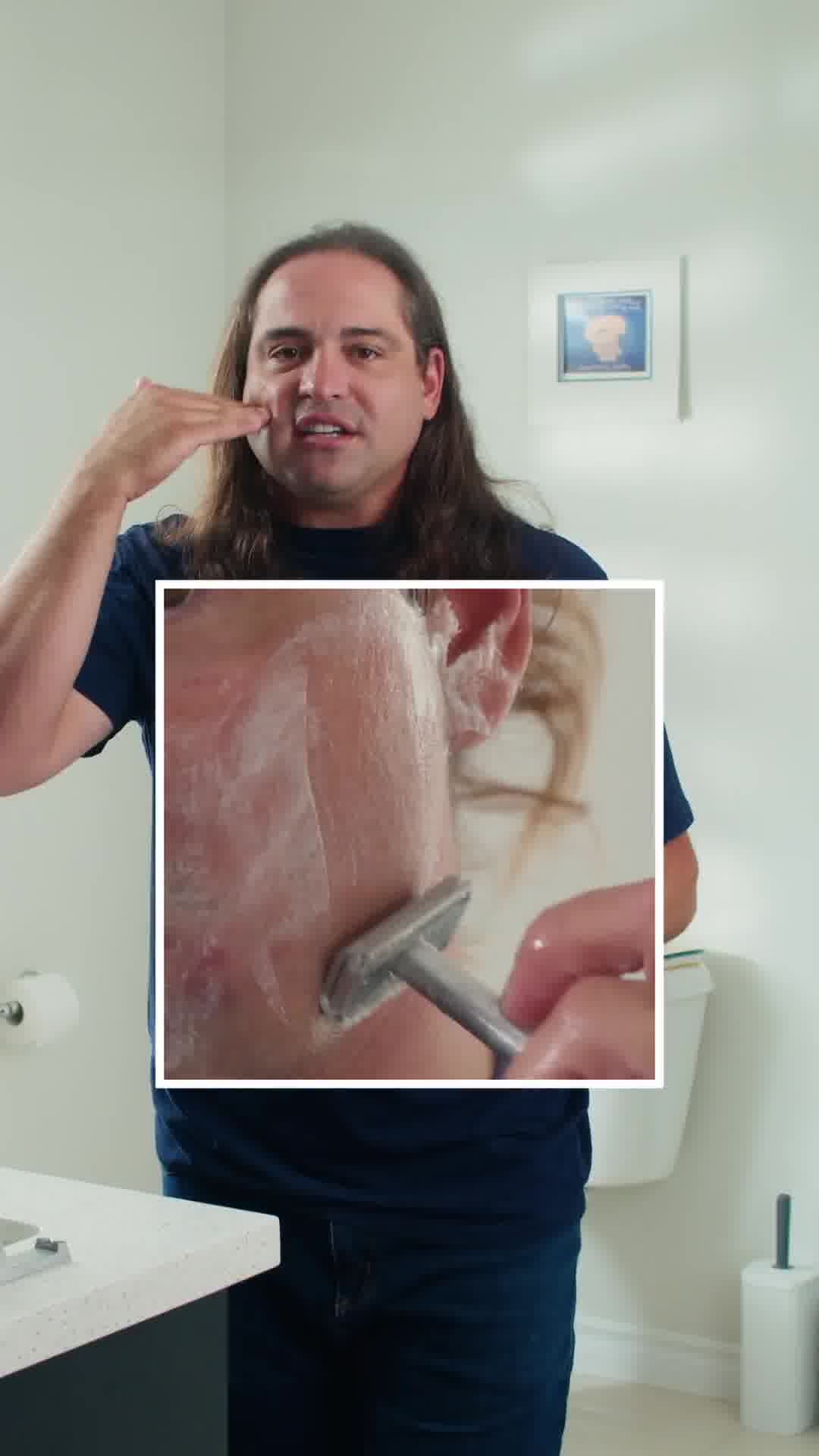 Watch how you shave on your neck