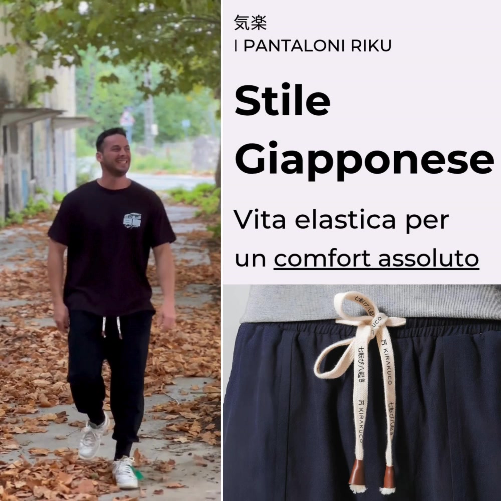 Riku - Pantaloni comodi harem in cotone