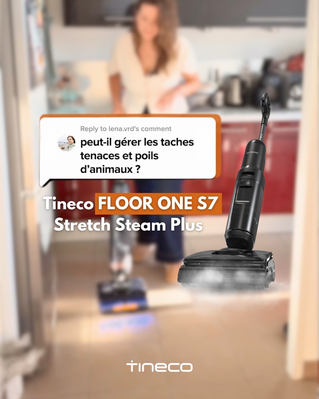 Sauce soja ✅ Ketchup ✅ Boue ✅ Poils d’animaux ✅
Tout disparaît en quelques secondes à la vapeur avec le tout nouveau Tineco FLOOR ONE S7 Stretch Steam Plus 💨
Un nettoyage ultra satisfaisant, efficace et sûr pour toute la famille, sans oublier vos boules de poils préférées 🐶🐱
👉 Lien dans la bio

#SteamItOff #TinecoFrance #FloorOneS7StretchSteamPlus