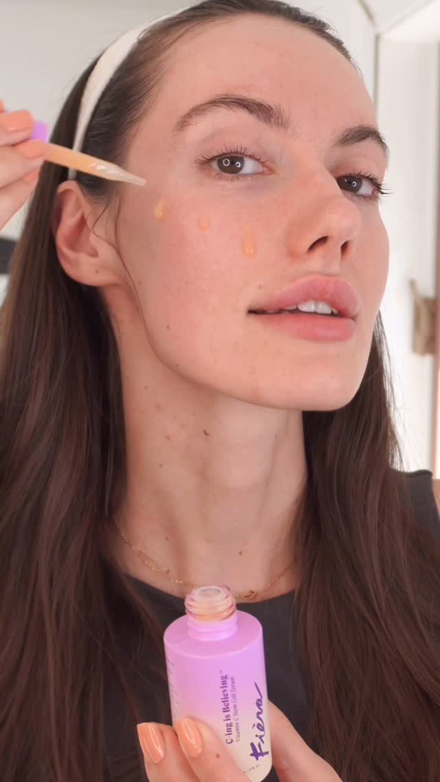 Radiance, bottled. ✨
 C-ing is believing™️ 🍊 This Vitamin C serum from @fieracosmetics is formulated to visibly brighten, hydrate, and protect. After your 30’s, it’s all about skincare that works — and my skin is loving this one ✨ 

Get up to 33% off — at fieracosmetics.com 

#ad #fiera