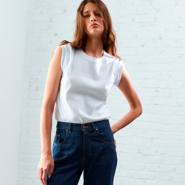 Jean femme baggy Noir Délavé - Gaspard