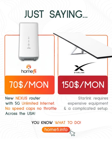 $70 Unlimited 5G Router