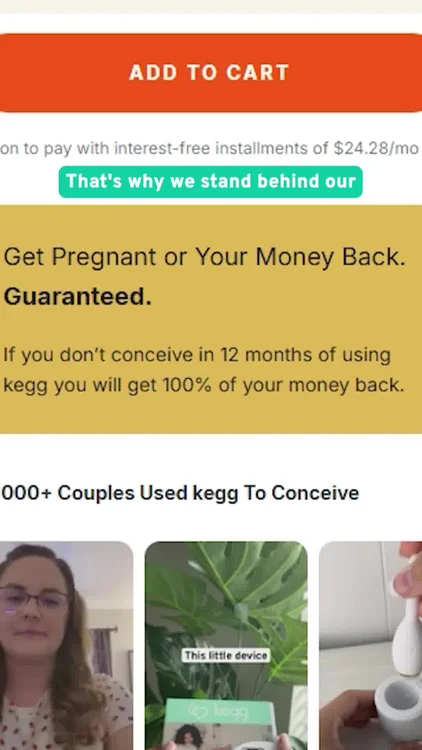 Trying to conceive? Try kegg.