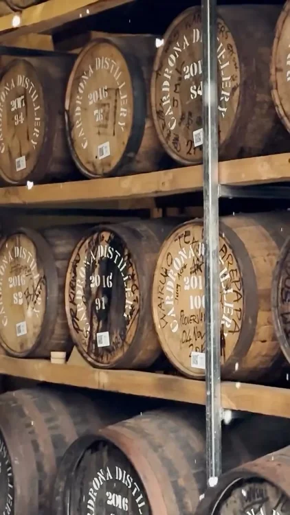 Snow has returned to the valley, a beautiful reminder of nature’s hand in shaping every drop.

The Cardrona Single Malt Whisky is a showcase of maturation in an extreme environment. The Distillery is located in the remote Cardrona Valley, where altitude, arid humidity, and a 40°C seasonal swing in temperature makes its mark.